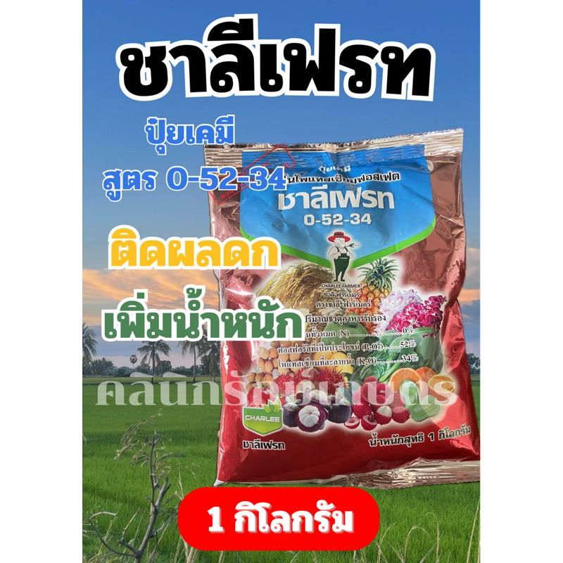 ปุ๋ยเกร็ด-ชาลีเฟรท สูตร0-52-34ขนาด1กิโลกรัม