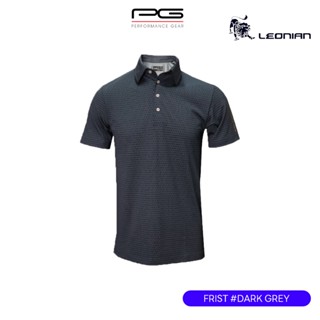 เสื้อกอล์ฟผู้ชาย PG MEN FIRST # VR-2302 DARK (GEAY / NAVY)