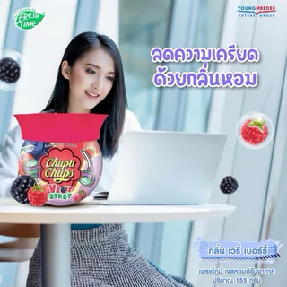 [X1ชิ้น] Chupa Chups จูปา จู๊ฟส์ เฟรชไทม์ เจลหอมปรับอากาศ กลิ่นหอมยาวนาน ปริมาณ 155 g.