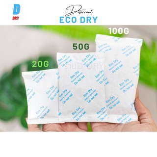 ซองกันชื้น ใช้ได้กับอาหาร☘️ Eco dry สารกันชื้น ซองดูดความชื้น / 1g 20g 50g 100กรัม /แผ่นป้องกันเชื้อรา