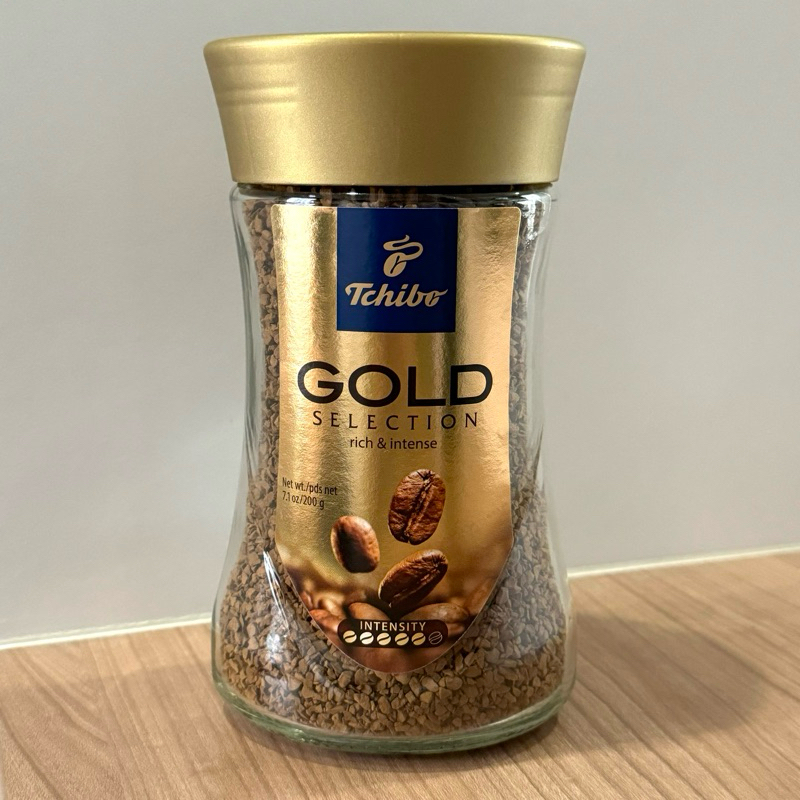 exp.2026 Tchibo GOLD Selection Instant Coffee 200g. ทชิโบ โกลด์ ซีเล็คชั่น กาแฟสำเร็จรูป 200 กรัม