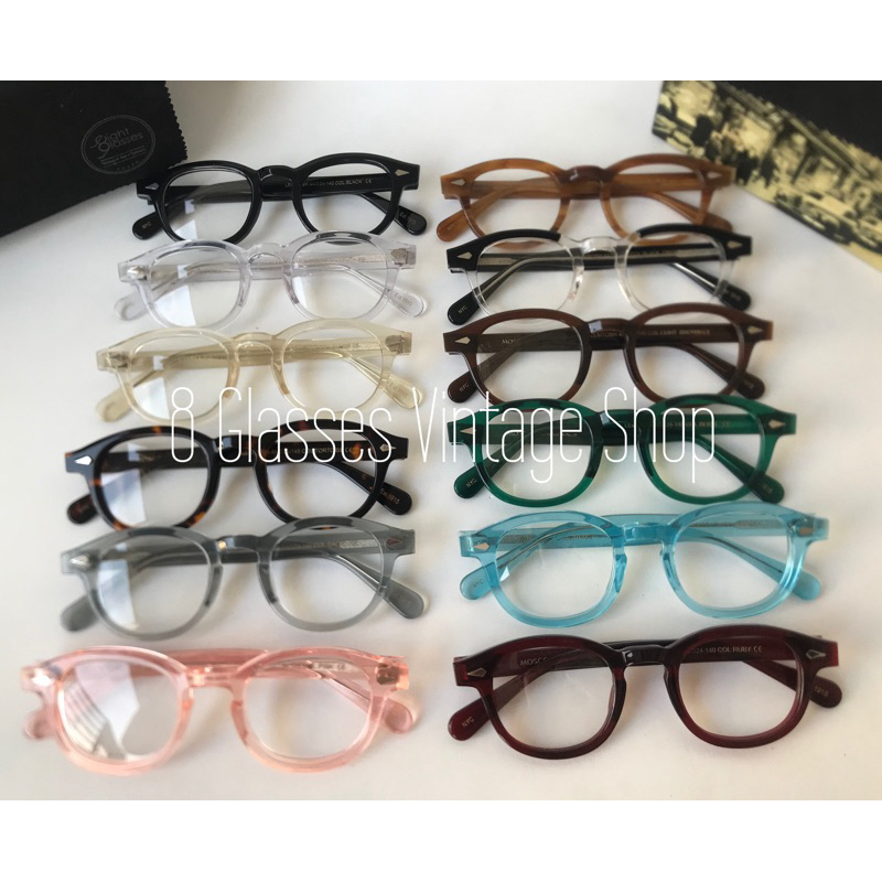 กรอบแว่นตา วินเทจ เลมทอช lemtosh ครบเซ็ท ราคา 679 เมื่อใสโค้ด H5VQS ลด 120 บาท กล่อง+ผ้าเช็ดเลนส์ ครบเซ็ท