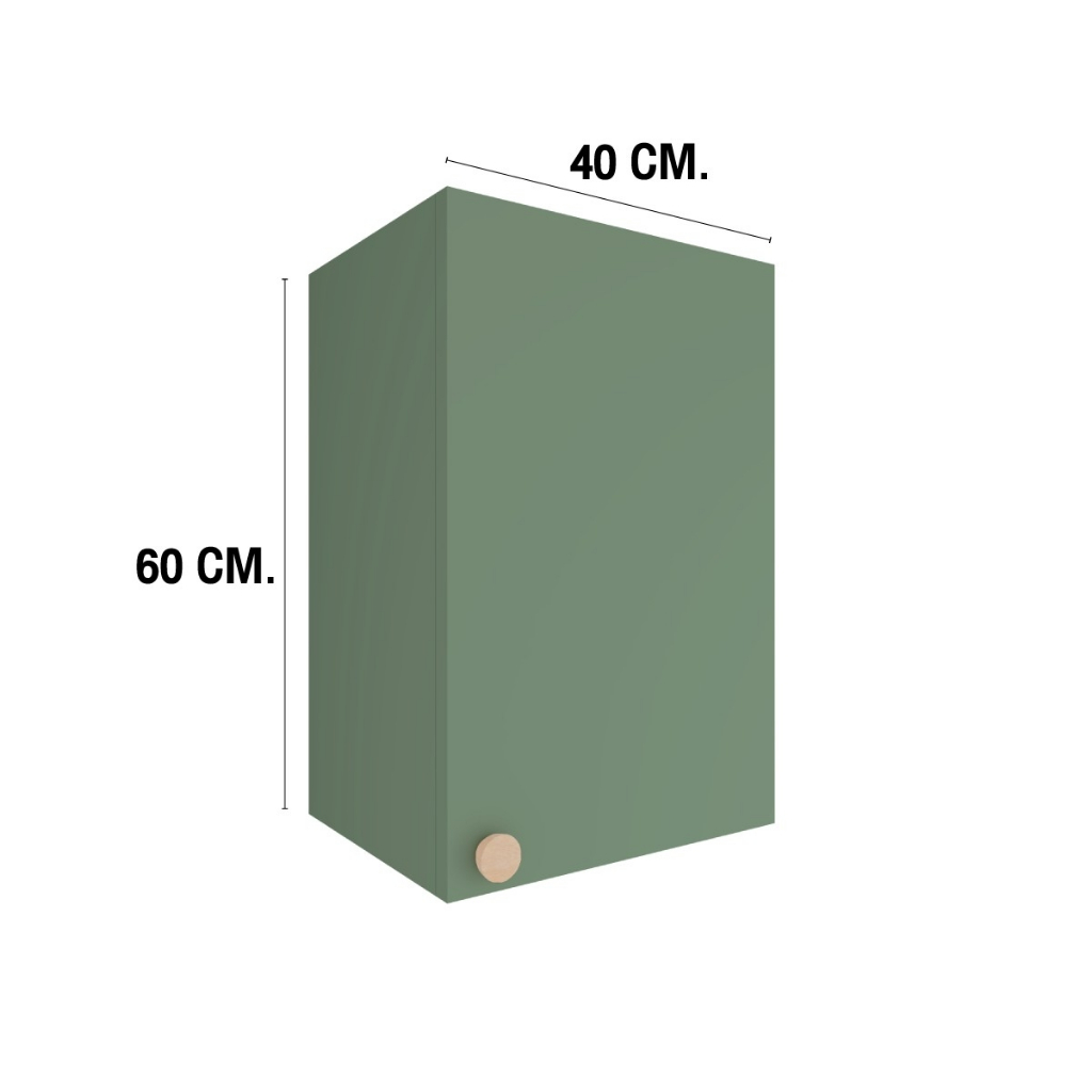 MJ KITCHEN รุ่น Dot series  ตู้แขวนติดผนัง บานเดี่ยว บานคู่ เข้ามุม ตู้สำหรับไมโครเวฟ สีมัทฉะ