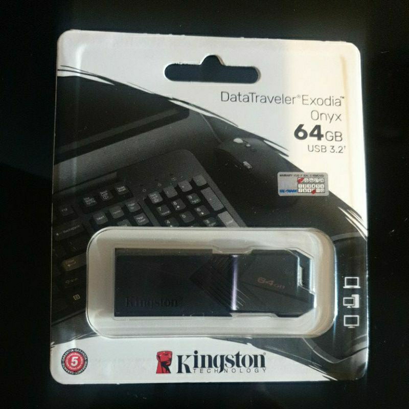 ของแท้แน่นอน KINGSTON DATATRAVELER EXODIA ONYX 64GB USB 3.2