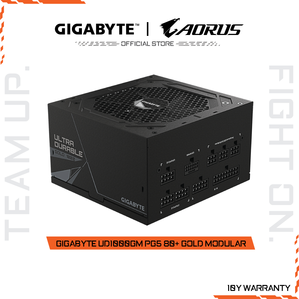 GIGABYTE UD1000GM PG5 80+ GOLD POWER SUPPLY MODULAR อุปกรณ์จ่ายไฟ (GP-UD1000GM PG5)