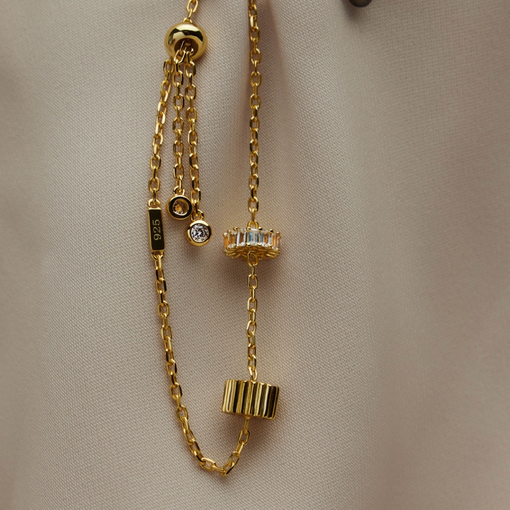 [ส่งด่วนฟรี]SWAN - ATHENA ROMANTIC BRACELET สร้อยข้อมือเงินแท้พร้อมจี้ ฝังเพชรคิวบิกเซอร์โคเนีย