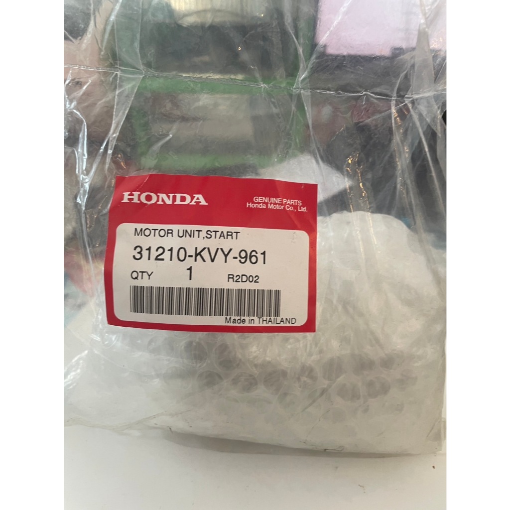 ชุดมอเตอร์สตาร์ท (MITSUBA) HONDA SCOOPY ปี2010-2013 / CLICK-i ปี2018 อะไหล่แท้เบิกศูนย์ 31210-KVY-96
