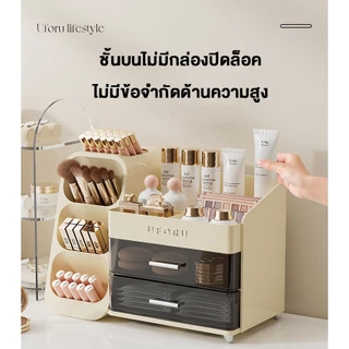 Isidoro กล่องเก็บเครื่องสำอาง กันฝุ่น โต๊ะเครื่องแป้ง ความจุขนาดใหญ่ ลิปสติก ผลิตภัณฑ์ดูแลผิว อเนกประสงค์ ชั้นวางของ