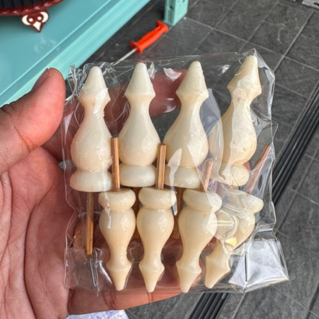 ตุ่มเรซินแต่งขากรงนก 1 ชุด(มี8ชิ้น)
