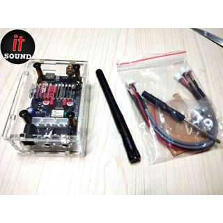 New‼️ตัวรับบลูทูธBluetooth 5.1 QCC5125( LA02) คุณภาพเสียง LDAC ไฟ5-12vdc พร้อมเคสอะคริลิคและมีเสา สำหรับเครื่องขยายเสียง