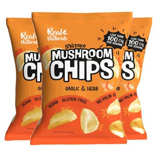 Shitake Mushroom Chip Garlic & Herb ขนมข้าวเกรียบเห็ดหอม 3 ห…