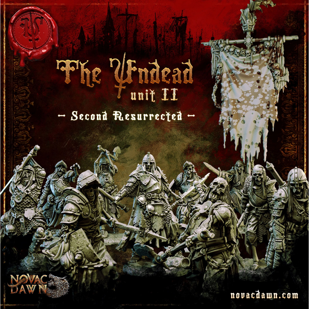 The Undead - Unit II - โมเดลสำหรับ DnD miniature, and other RPG's