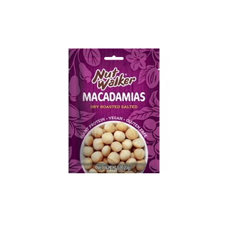 นัท วอล์คเกอร์ แมคคาเดเมียอบเกลือ 20 ก. Nut walker Dry Roasted Salted Macadamias 20 g.