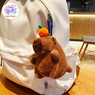 คาปิบารา พวงกุญแจ Capibara ตุ๊กตาคาปิบาร่า ตุ๊กตาตุ๊กตาพวงกุญแจจี้ ขนนิ่ม น่ารักๆ ห้อยกระเป๋า ห้อยกุญแจ ของขวัญวันคริสต์