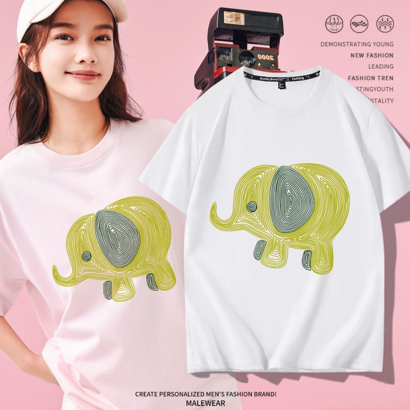 D995(พร้อมส่ง）เสื้อยืดแขนสั้น สำหรับชายและหญิง.ลายแฟชั่งนานาชาติ ใส่เทียวออกกำลังกายได้