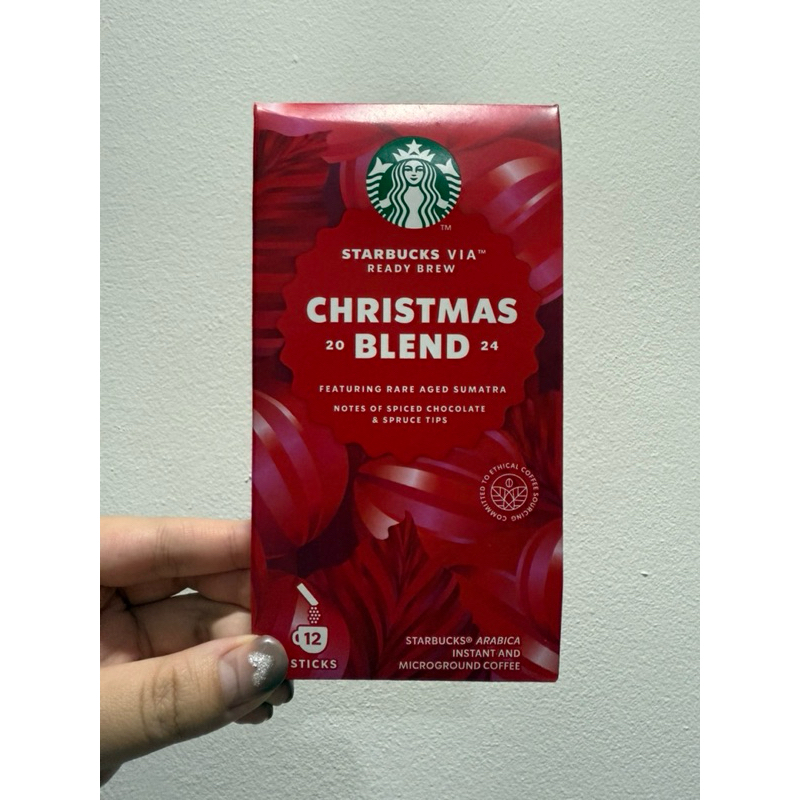 พร้อมส่ง VIA CHRISTMAS BLEND Starbucks. BBF. 17.06.2025