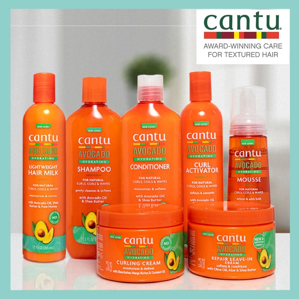 ✳️[แท้ 100%/พร้อมส่ง]✳️ Cantu Avocado curling cream / leave in / Treatment Masque / Shampoo/ Conditi