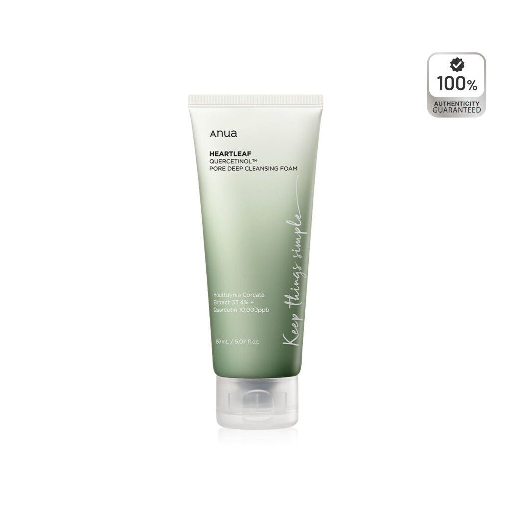 Anua Heartleaf Quercetinol Pore Deep Cleanser Foam 150 ml.