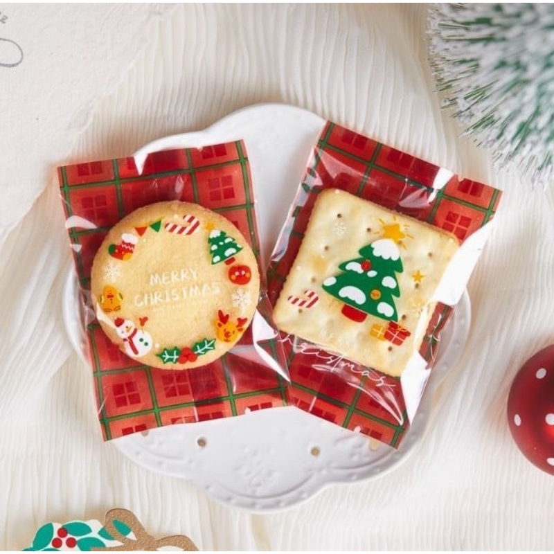 ถุงซีลใส่คุกกี้ธีมคริสมาสต์ X'mas (รวมแบบ)