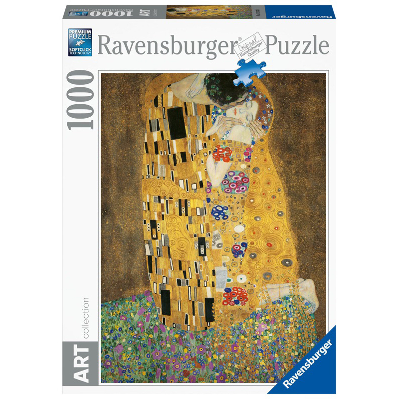 พร้อมส่ง-จิ๊กซอว์ Art Museum The kiss ศิลปิน Gustav Klimt Ravensburger jigsaw puzzle 1000 ชิ้น