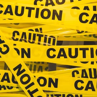 ยูโรเทป เทปตกแต่งฮาโลวีน เทป CAUTION แถบแยกสีแดงและสีขาว แถบแยกสีเหลืองดำ เทปพลาสติกเตือนภัย