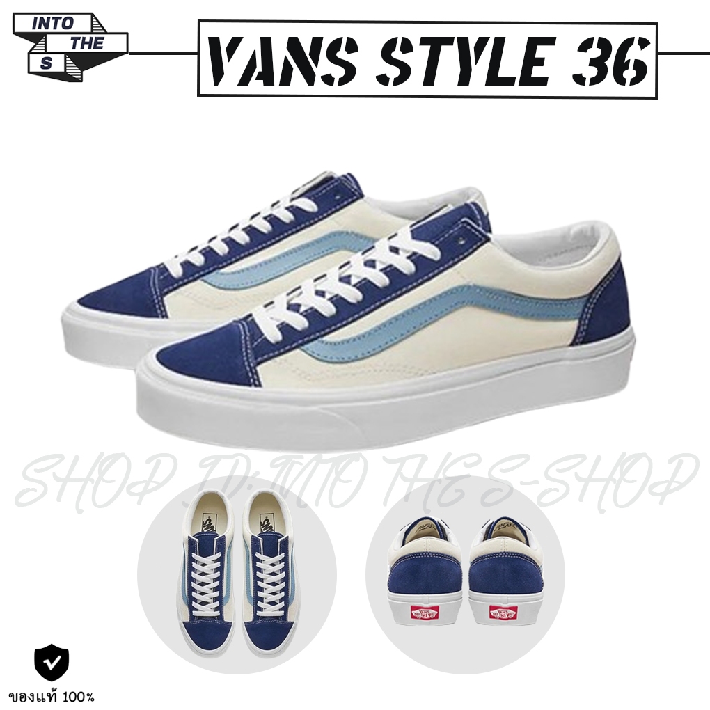 🚚สั่งซื้อล่วงหน้า Vans Style 36 Retro Sport Gibraltar Sea VN0A3DZ3VY1 แท้ Shoe