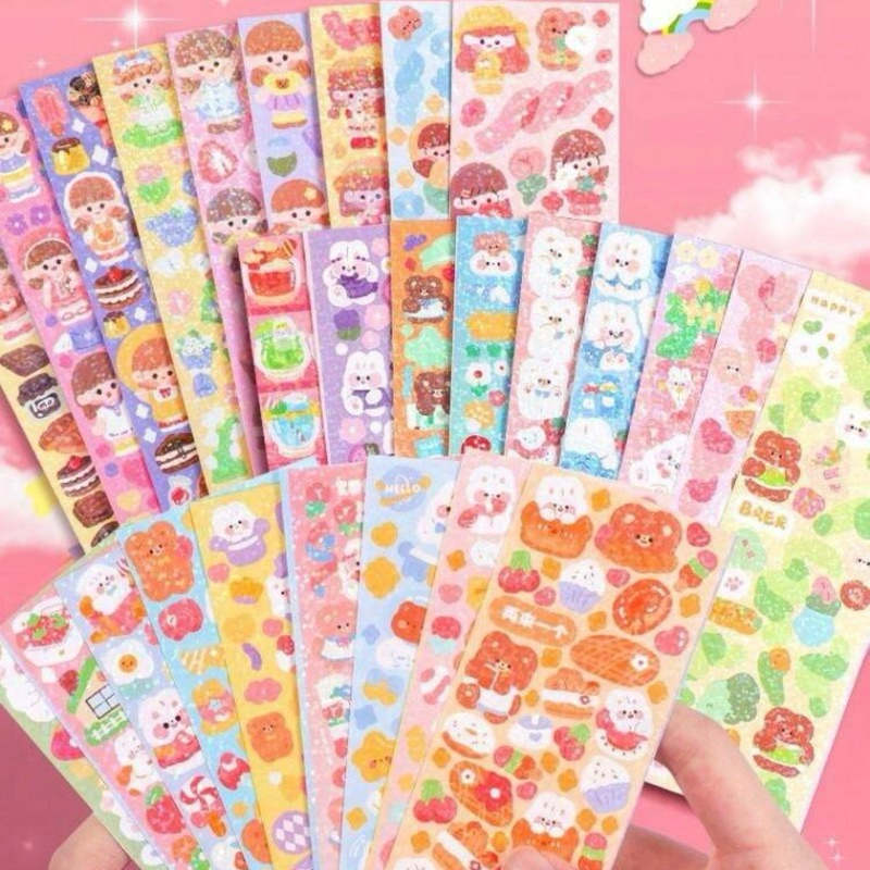 สติกเกอร์ Sticker สติ๊กเกอร์ไดคัท ลายน่ารัก สุ่มแบบ พร้อมส่ง! (#P14)