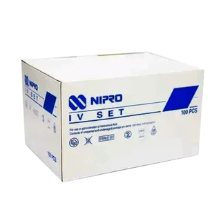 Nipro IV Administration Set สายชุดให้น้ำเกลือ180cm, 20 drops/ml, Sterile [1 Unit]