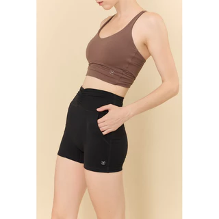 Healthyattitude.bkk - Ruched Active Shorts กางเกงขาสั้นรูดเอว