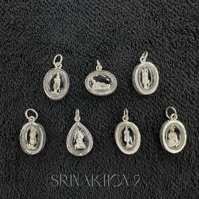 จี้พระประจำวัดเกิด เงิน925 ขนาด 1.2*1.5 CM อัดกันน้ำ เหมาะสำหรับเด็กแรกเกิดถึงวัยประถม หรือผู้ใหญ่ที่ชื่นชอบจี้ขนาดเล็ก