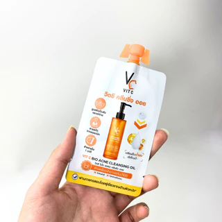 [ซอง] Ratcha Life รัชชา คลีนซิ่งออยล์ Vit C Bio Acne Cleansing Oil Set 18 มล.