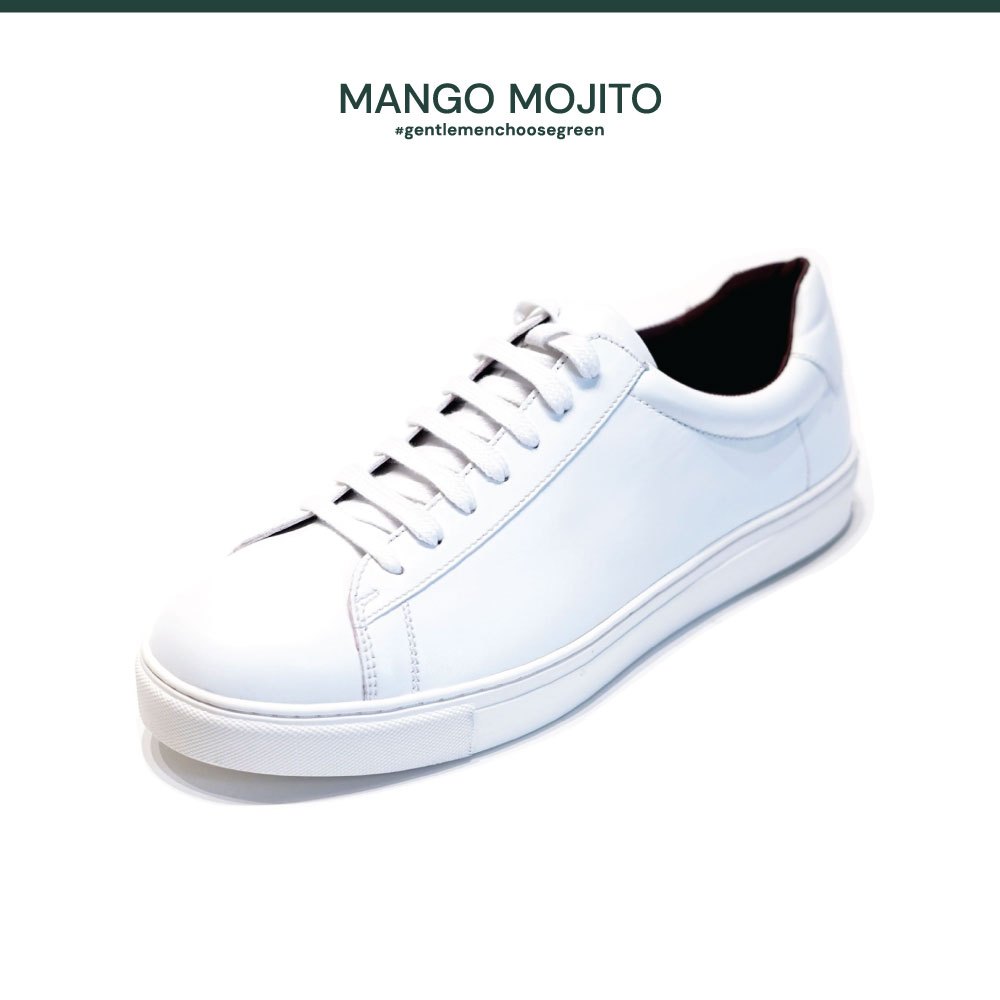 [พร้อมส่ง] MANGO MOJITO รองเท้าหนังรุ่น Mojito Sneaker สี White