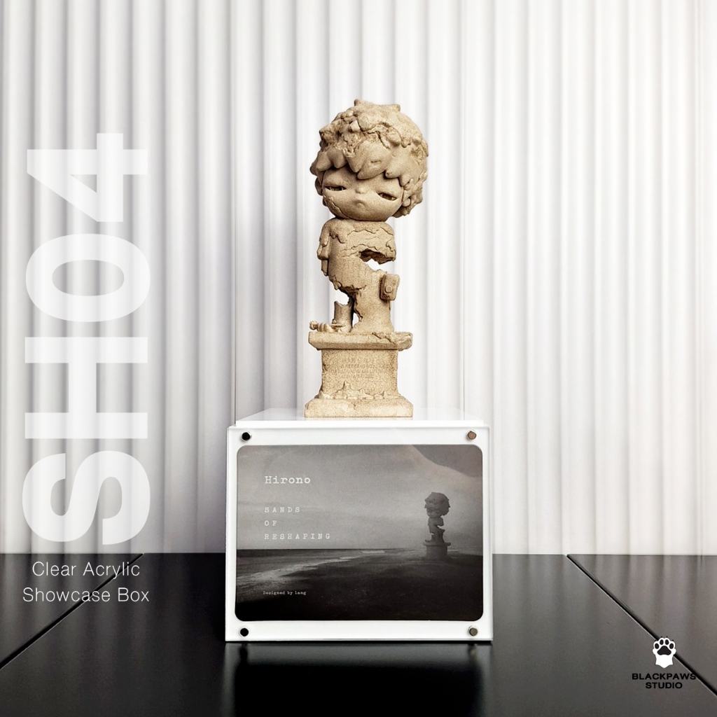 Showcase Box (SH04) - กล่องโชว์โมเดลและการ์ดผลงาน สำหรับ Art toy Hirono Reshape & Sand 200%