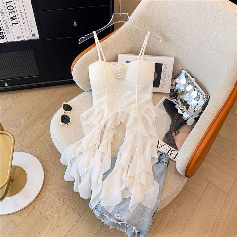 สายเดี่ยวมีบราหางปลาใส่ออกเดทน่ารักๆปนเซกซี่สาวสายเกาสายฝอใส่เริ่ดๆยืดเยอะได้ถึงอก40นิ้วสาวไซส์sถึงสาวไซส์xl ก็ใส่ได้