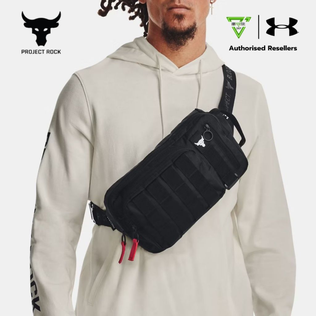 กระเป๋าคาดอก Under Armour รุ่น Project Rock waist bag มีช่องกันน้ำ สุดเท่