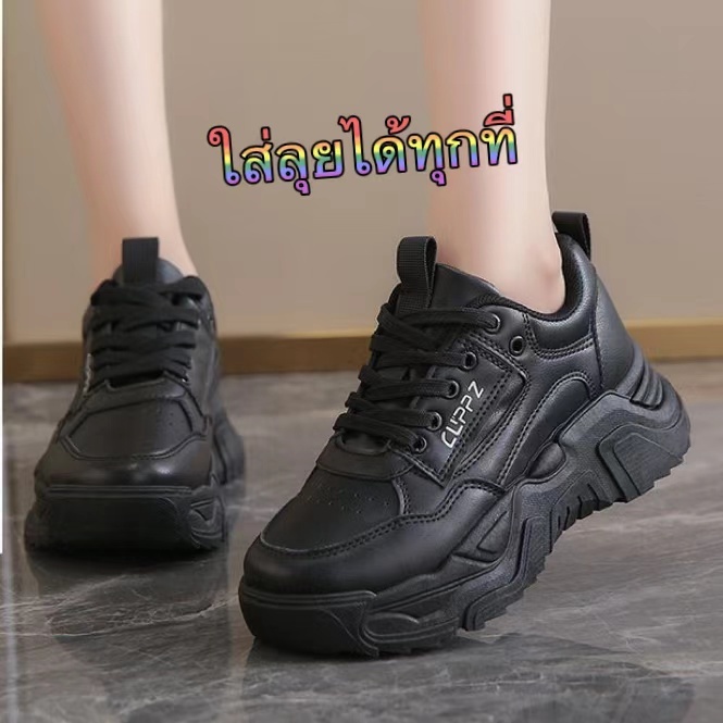 leeblackshoe ส่งเร็ว🚚รองเท้าผ้าใบผู้หญิงแฟชั่น ยืดหยุ่นได้ดี รองเท้าเป็นทรงดี เสริมส้น พร้อมส่งจ๊าท A662