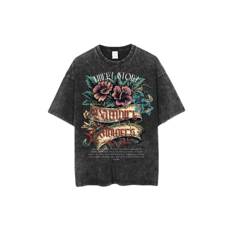 เสื้อยืดพิมพ์ลาย Oversize Thiery Story