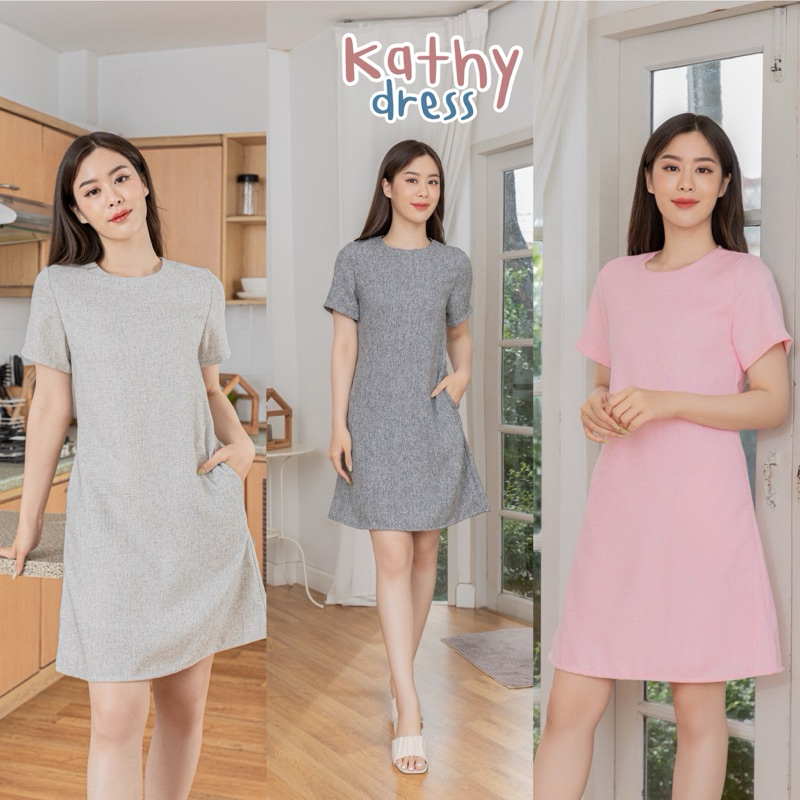 Kathy เดรสผ้าทวิตนิ่ม