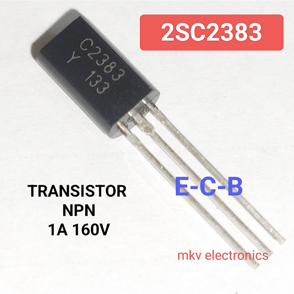 (5ตัว) C2383 , 2SC2383 TRASISTOR ของแท้ ทรานซิสเตอร์ NPN 1A 160V TO-92MOD (รหัสสินค้า M00935)