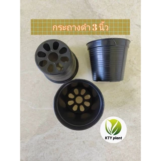 กระถางดำ กระถางต้นไม้ กระถางพลาสติก ขนาด2.5", 3",4",5",6",8",10"