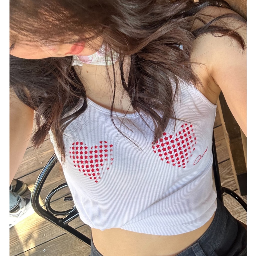 -Quera Heart Tank Top - 🩷 เสื้อกล้ามฮาร์ท