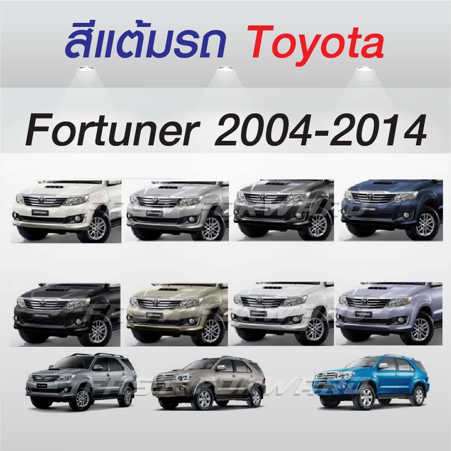 (FF 10 ml.) สีแต้มรถ Toyota Fortuner 2004-2014 โตโยต้า ฟอร์จูนเนอร์ ปี 2004-2014