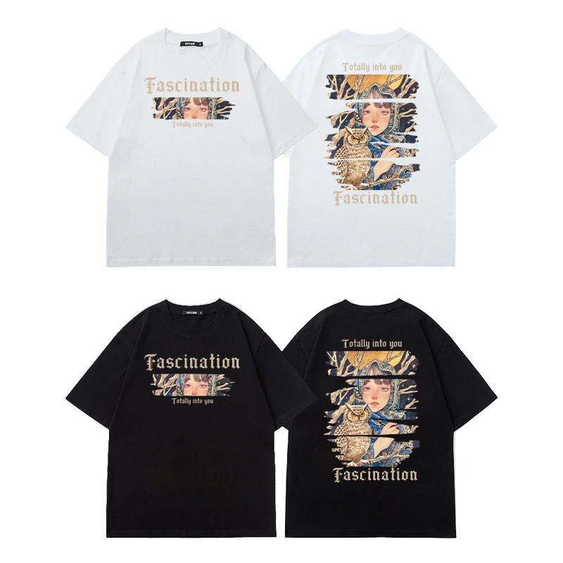 เสื้อยืดผู้หญิงกําลังฮิตใหม่ ผ้าคอตตอน100% oversize เสื้อผ้าแฟชั่นไซส์ใหญ่ ทรงหลวม เสื้อโอเวอร์ไซส์เกาหลี สกรีนลายวินเทจ thumbnail 10