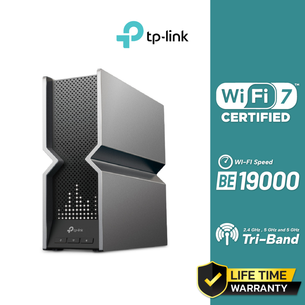 TP-Link BE19000 Tri-Band Wi-Fi 7 Router รุ่น Archer BE800