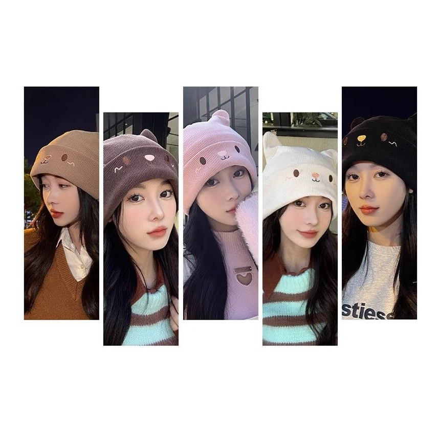 Rshopหมวกกันหนาวผู้หญิงทรงหูกระต่ายน่ารักๆหมวกบินนี่แฟชั่นกันหนาว