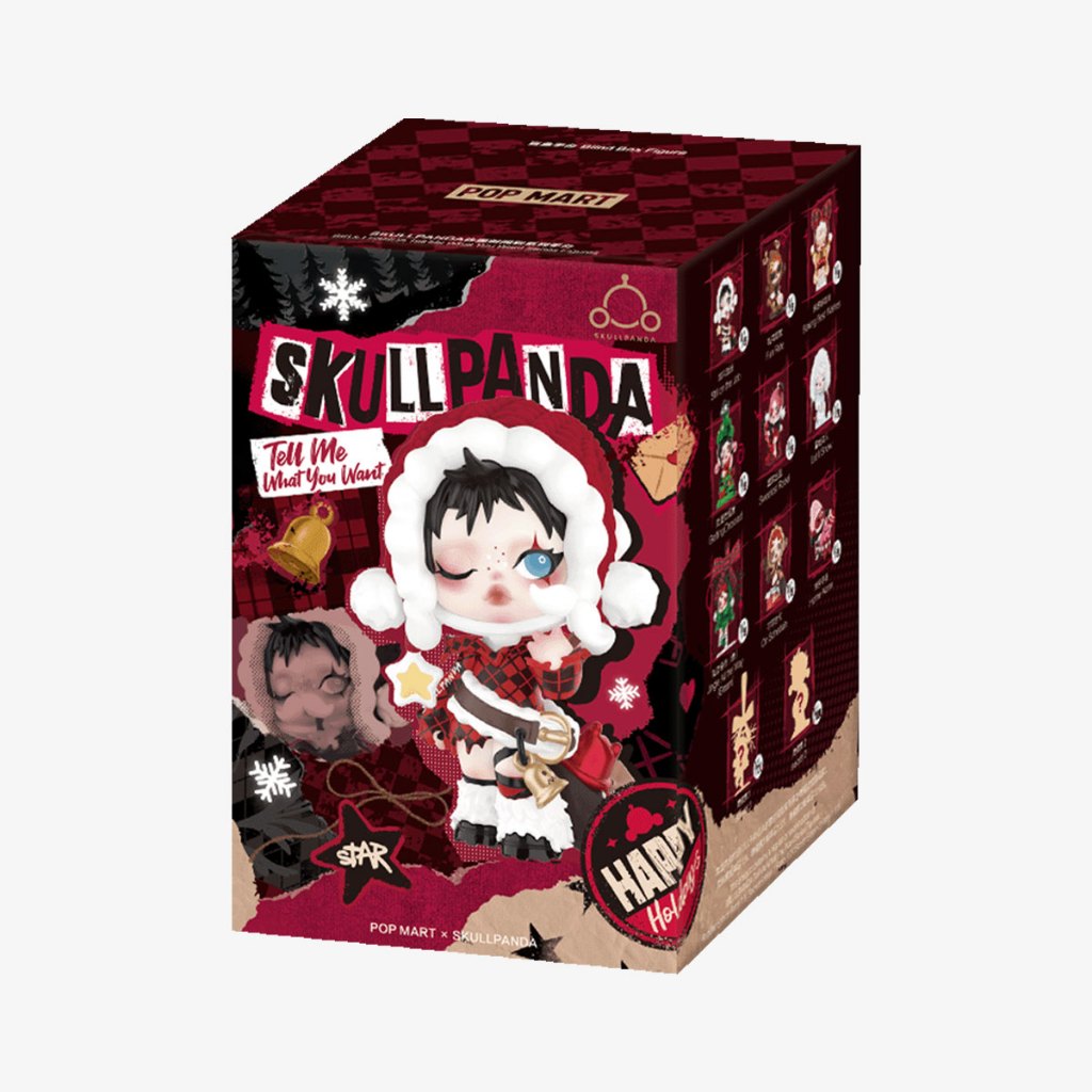 [สุ่ม] กล่องสุ่ม POP MART SKULLPANDA Tell Me What You Want Series Figures Christmas ไม่แกะกล่อง ของแท้