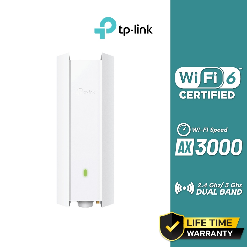 TP-LINK AX3000 Indoor/Outdoor WiFi 6 Access Point รุ่น EAP650-Outdoor