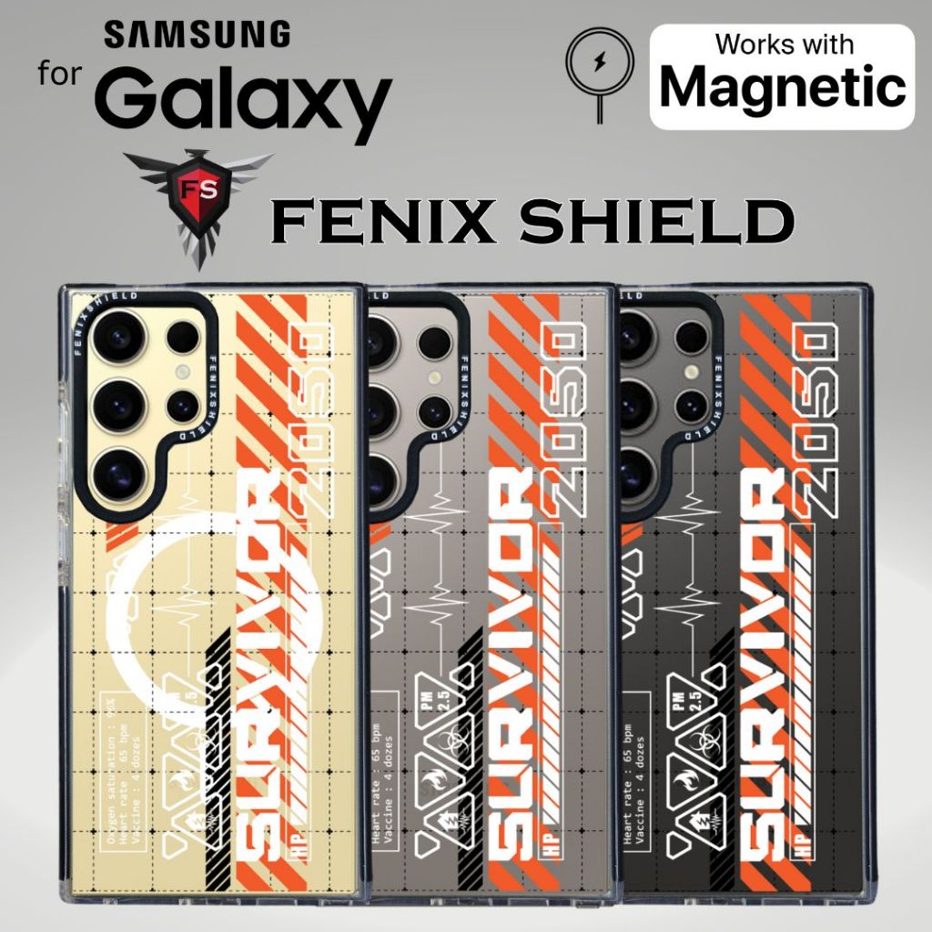 เคส FenixShield Ultra Hybrid [ SURVIVOR ] สำหรับ Samsung Galaxy S25 / S24 / S23 / S22 / FE / Plus / 