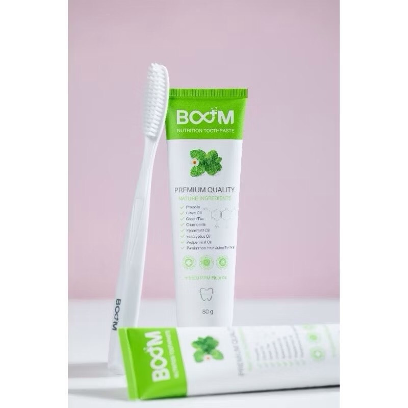 ยาสีฟันบูม ยาสีฟันไมโครเจล Boom Toothpaste พร้อมส่ง Exp. ปี 2527