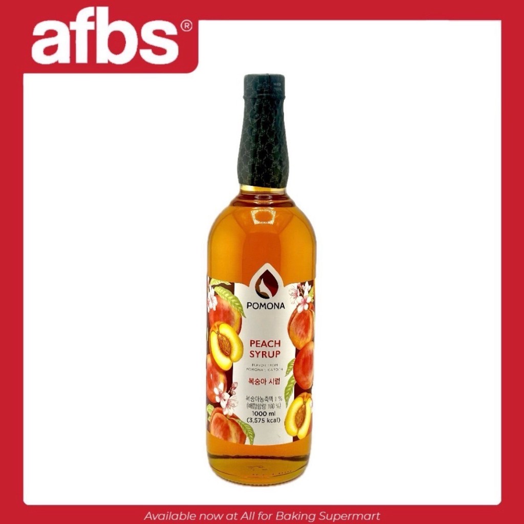 SUPERMART Pomona Peach Syrup 1000 ml.#1108624